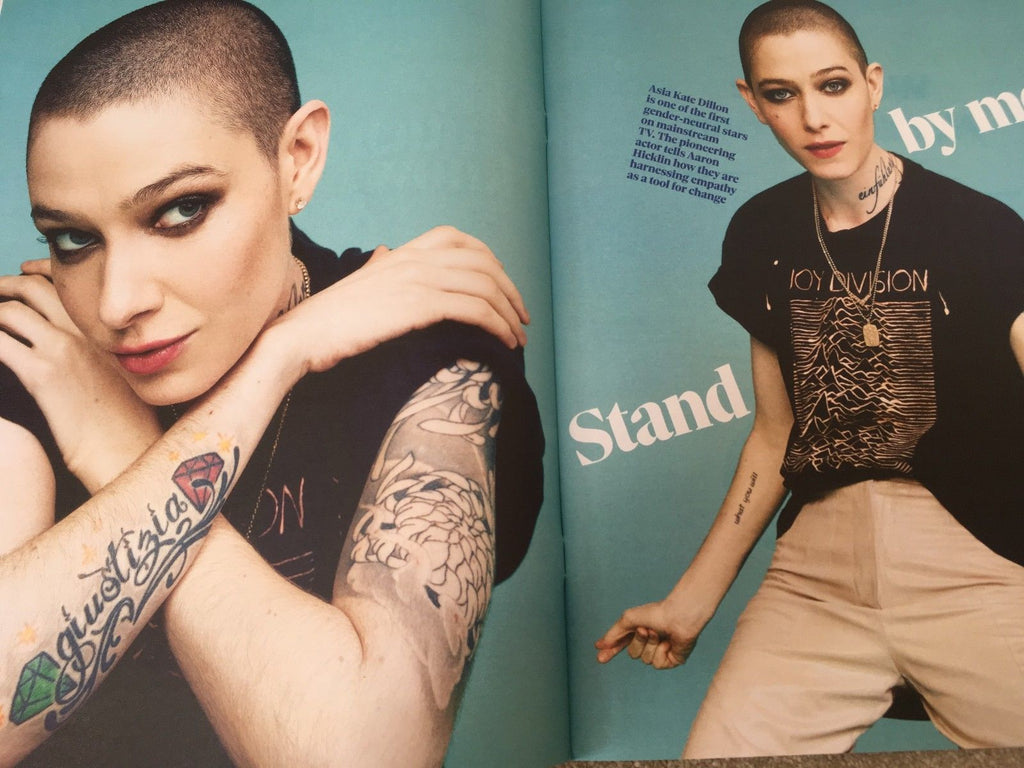 UK OBSERVER Magazine MARCH 2018: ASIA KATE DILLON COVER STORY # RICHARD QUINN