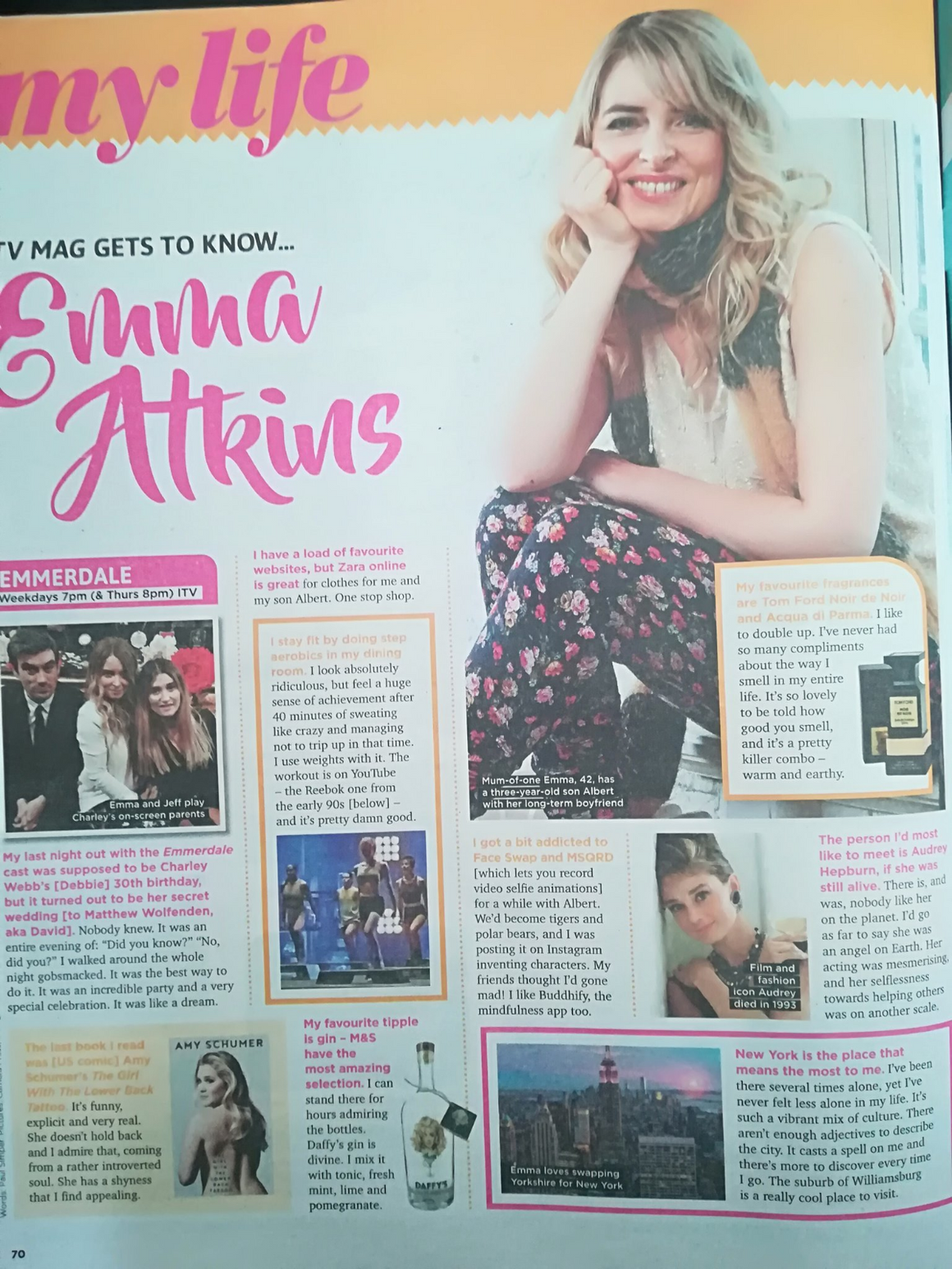 SUN TV Magazine APR 2018: DAVINA McCALL Emma Atkins KELVIN FLETCHER Olly Murs