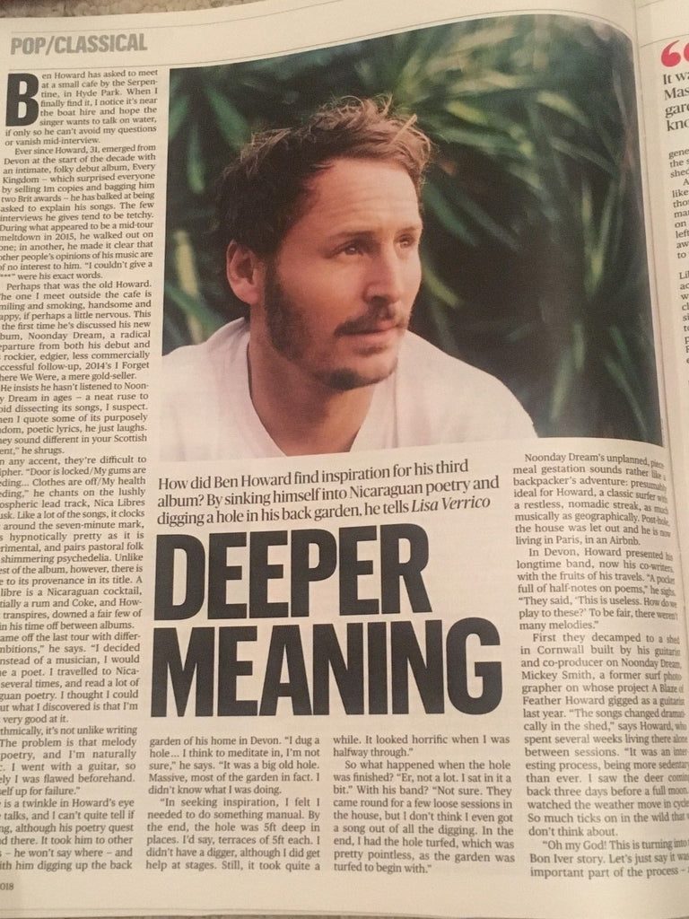 UK Culture Magazine May 2018: CHRISTOPHER NOLAN Audrey Fleurot BEN HOWARD