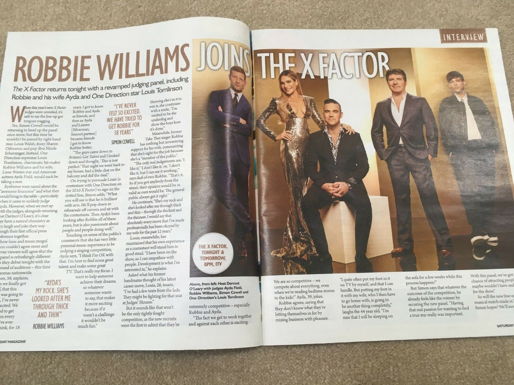 UK SATURDAY 09/2018 VANITY FAIR Olivia Cooke TOM BATEMAN Scaffold DAVID SUCHET