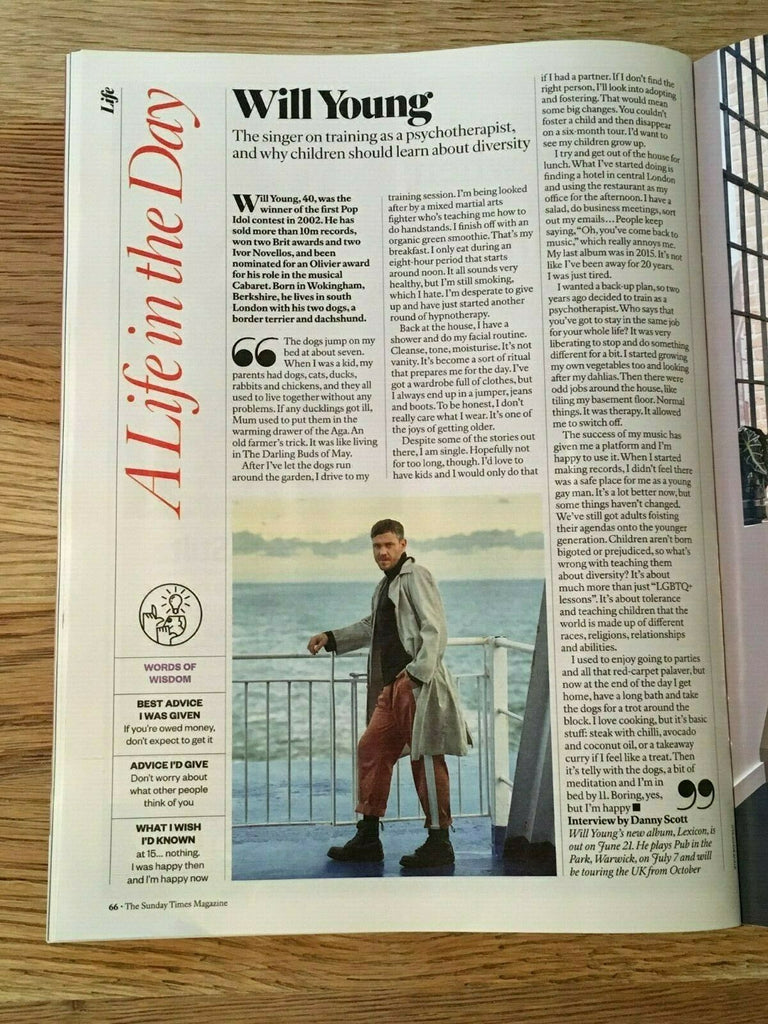 UK SUNDAY TIMES Magazine June 2019: POPPY DELEVINGNE interview CARA WILL YOUNG