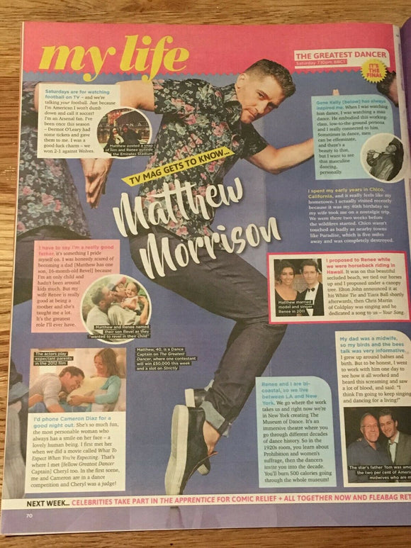 TV Magazine FEB 2019: STEVE COOGAN Matthew Morrison MARTIN CLUNES Nicky Campbell