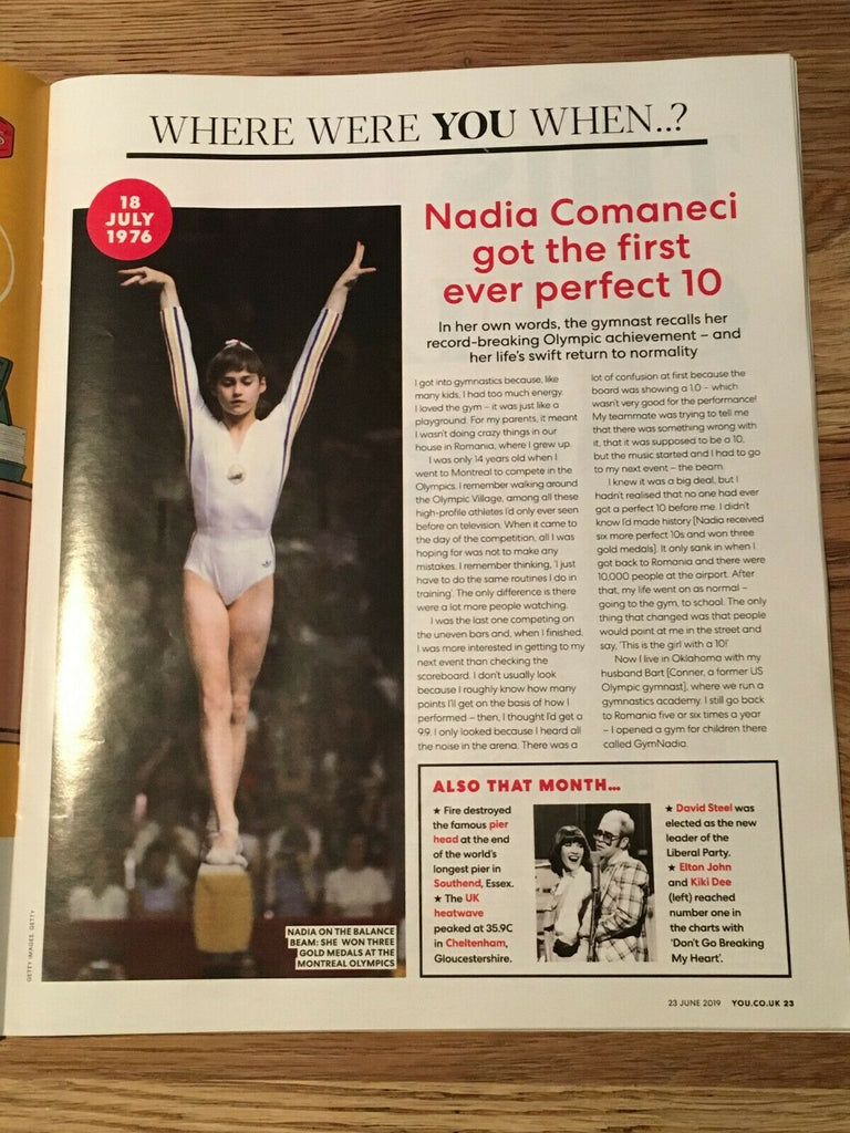 YOU Magazine June 2019: PRINCE CHARLES Exclusive (Highgrove) - Nadia Comaneci