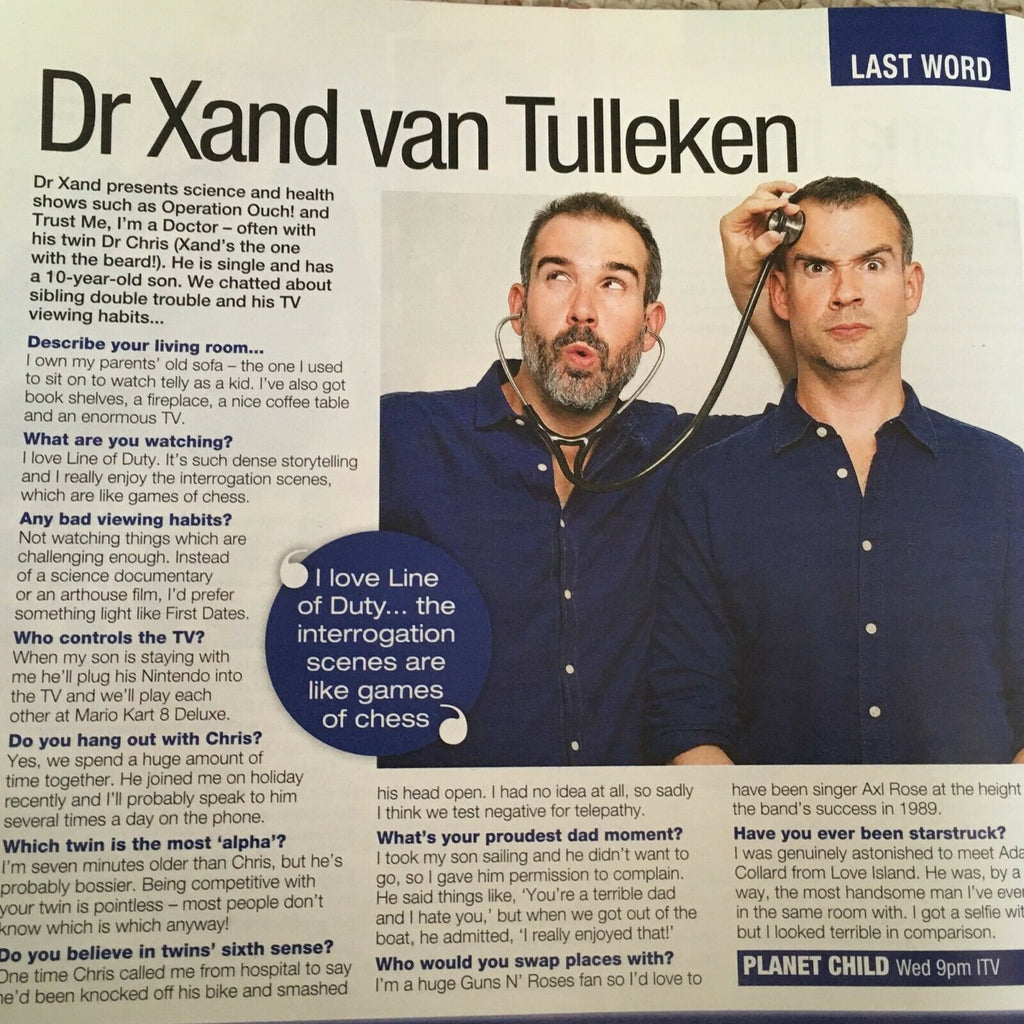 Love TV Magazine May 2019: DAVID WALLIAMS Dr Xand van Tulleken BEAR GRYLLS