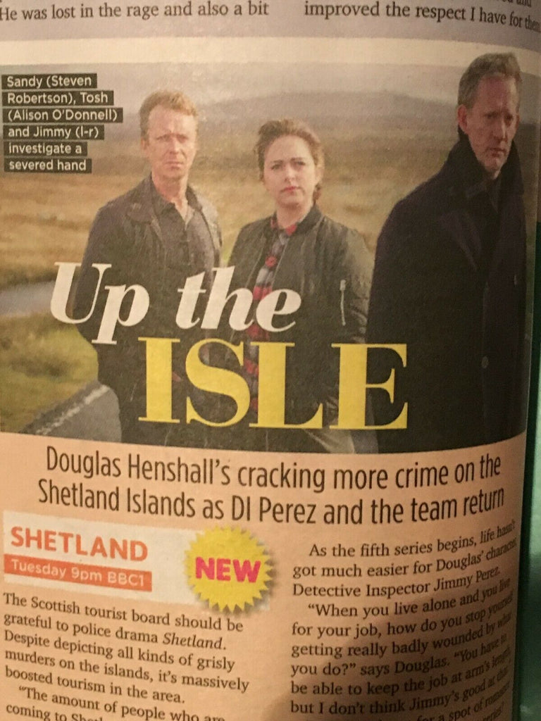 SUN TV MAGAZINE FEB 2019: ROGER ALLAM Douglas Henshall JUDGE ROBERT RINDER