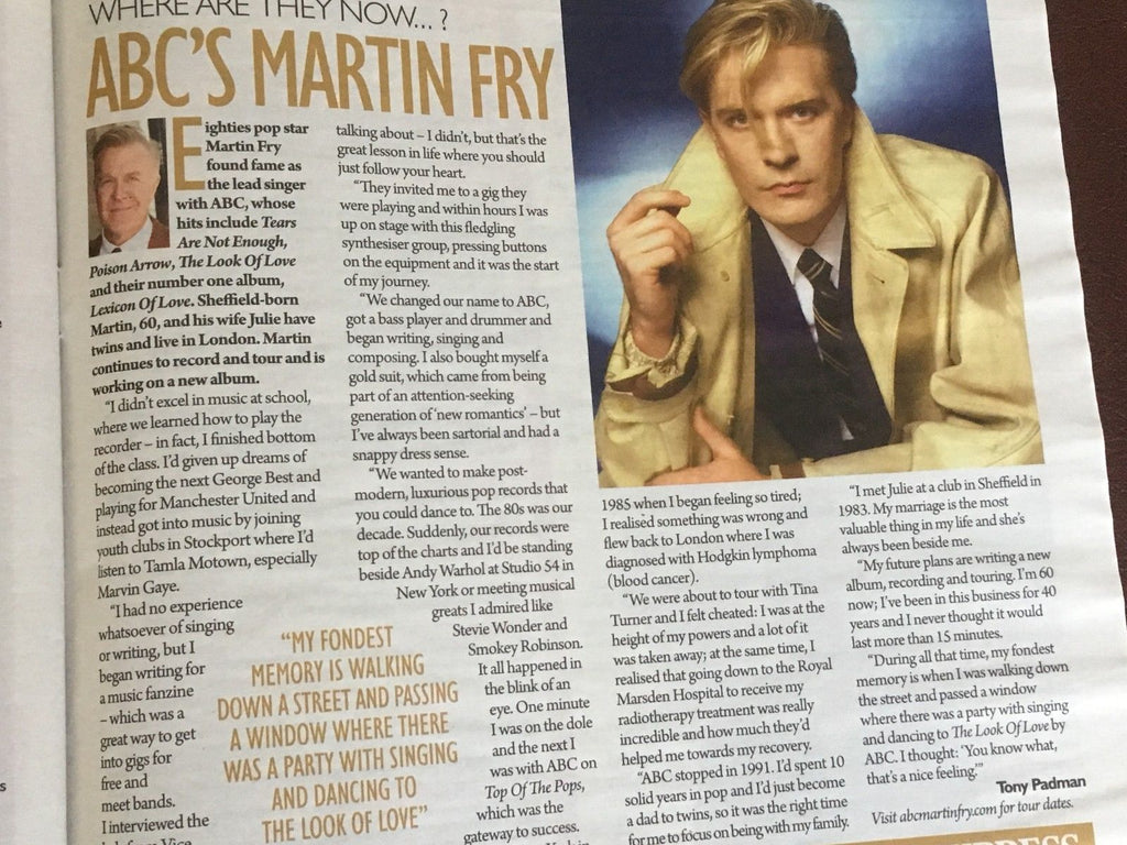 UK SATURDAY 07/2018 CATHERINE TYLDESLEY Robson Green KARA TOINTON Martin Fry ABC