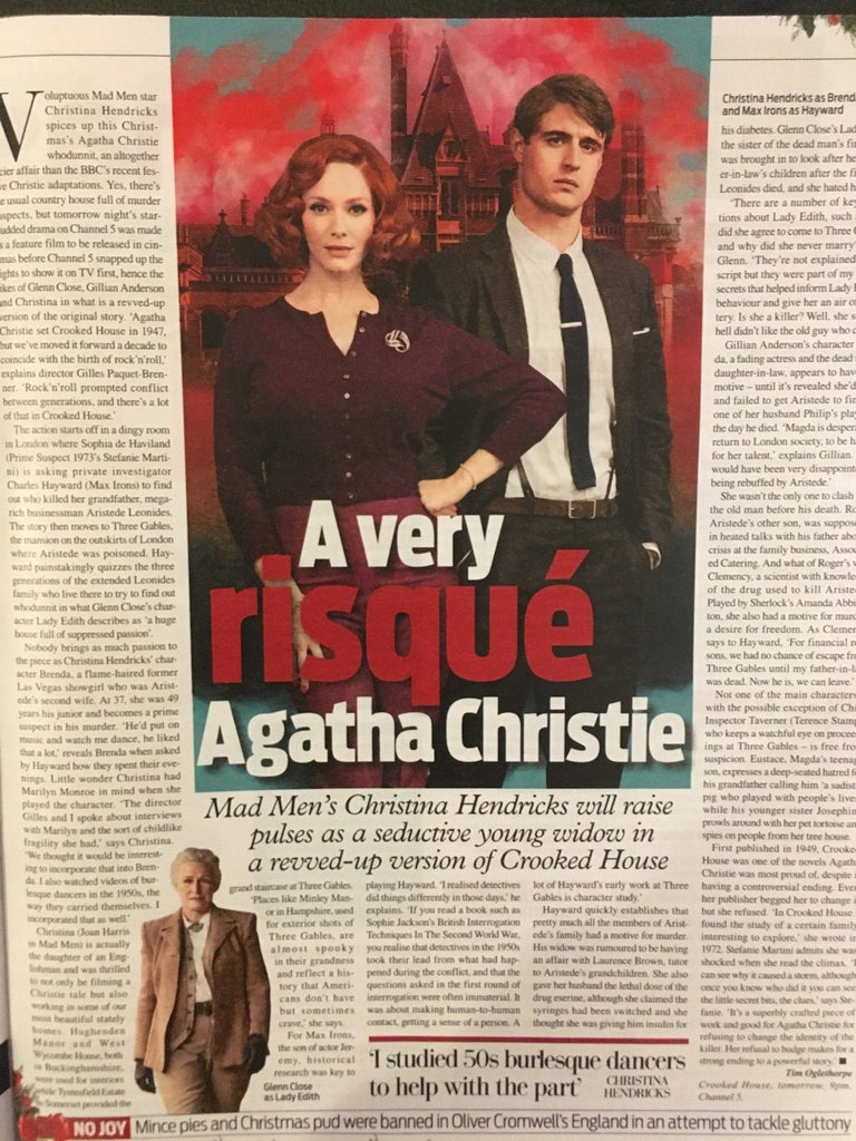Weekend Magazine 12/2017 Christine Hendricks JUDI DENCH Jessica Lange MAX IRONS