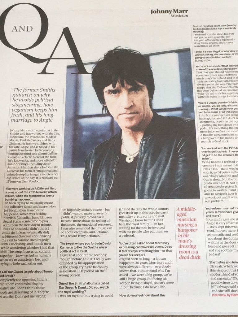 UK New Review June 2018: HEREDITARY Toni Collette COVER STORY ## JOHNNY MARR