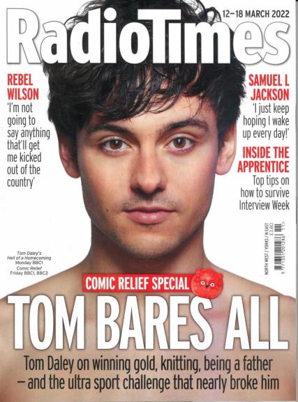 RADIO TIMES Mag 12/03/2022 TOM DALEY Rebel Wilson Comic Relief Special