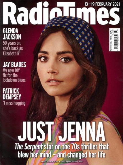 UK Radio Times Magazine Feb 2021: JENNA COLEMAN Patrick Dempsey GLENDA JACKSON