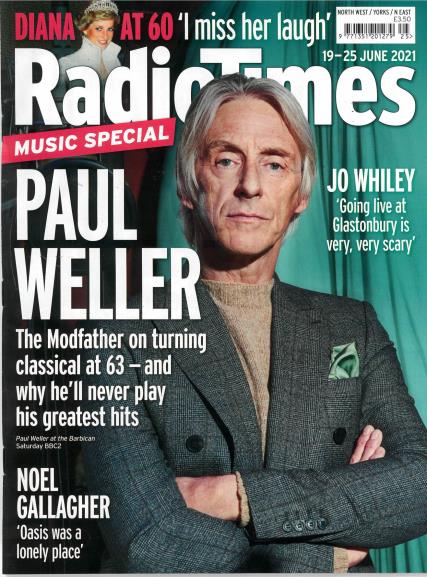PAUL WELLER Princess Diana at 60 UK Radio Times Magazine June 19th 2021