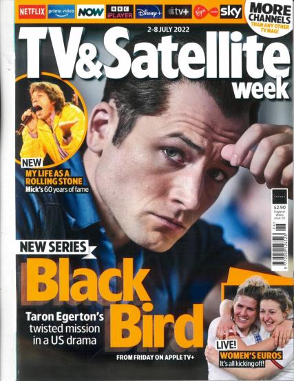 TV & Satellite Week magazine 02/07/2022 Taron Egerton Cover