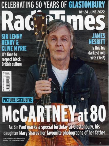 RADIO TIMES Mag 18/06/2022 Sir Paul McCartney at 80 - The Beatles