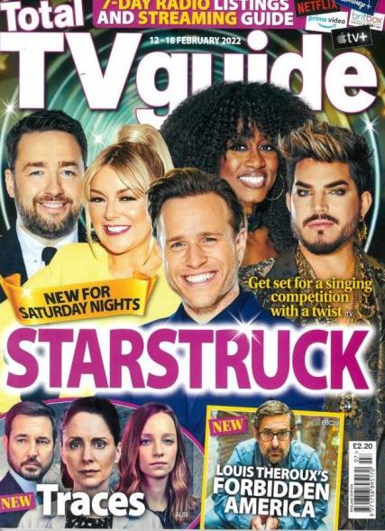 TOTAL TV GUIDE Magazine 12/02/2022 ADAM LAMBERT Starstruck Cover
