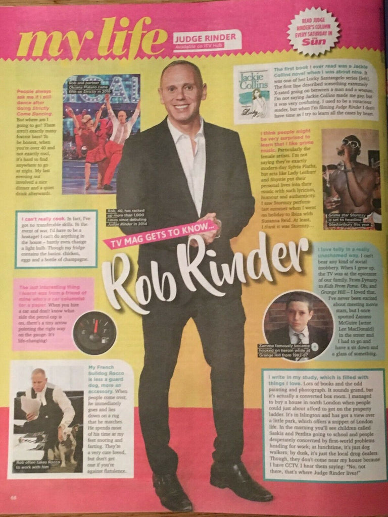 SUN TV MAGAZINE FEB 2019: ROGER ALLAM Douglas Henshall JUDGE ROBERT RINDER
