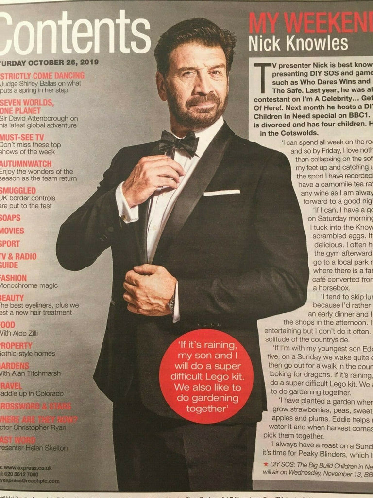 SATURDAY Magazine 10/2019: SHIRLEY BALLAS Christopher Ryan NICK KNOWLES