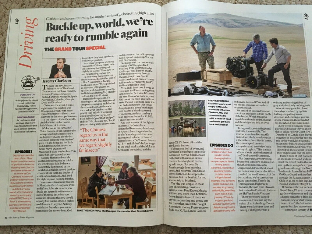 UK Sunday Times Magazine JAN 2019: SHARON HORGAN Jean-Michel Jarre IRIS APFEL