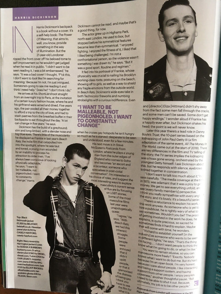 Shortlist Magazine March 2018: Beach Rats HARRIS DICKINSON NIKOLAJ COSTER-WALDAU