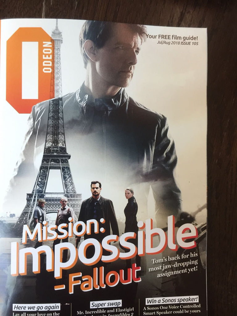 UK Odeon Magazine July 2018: Henry Cavill MI Tom Cruise Agentha Faltskog Abba