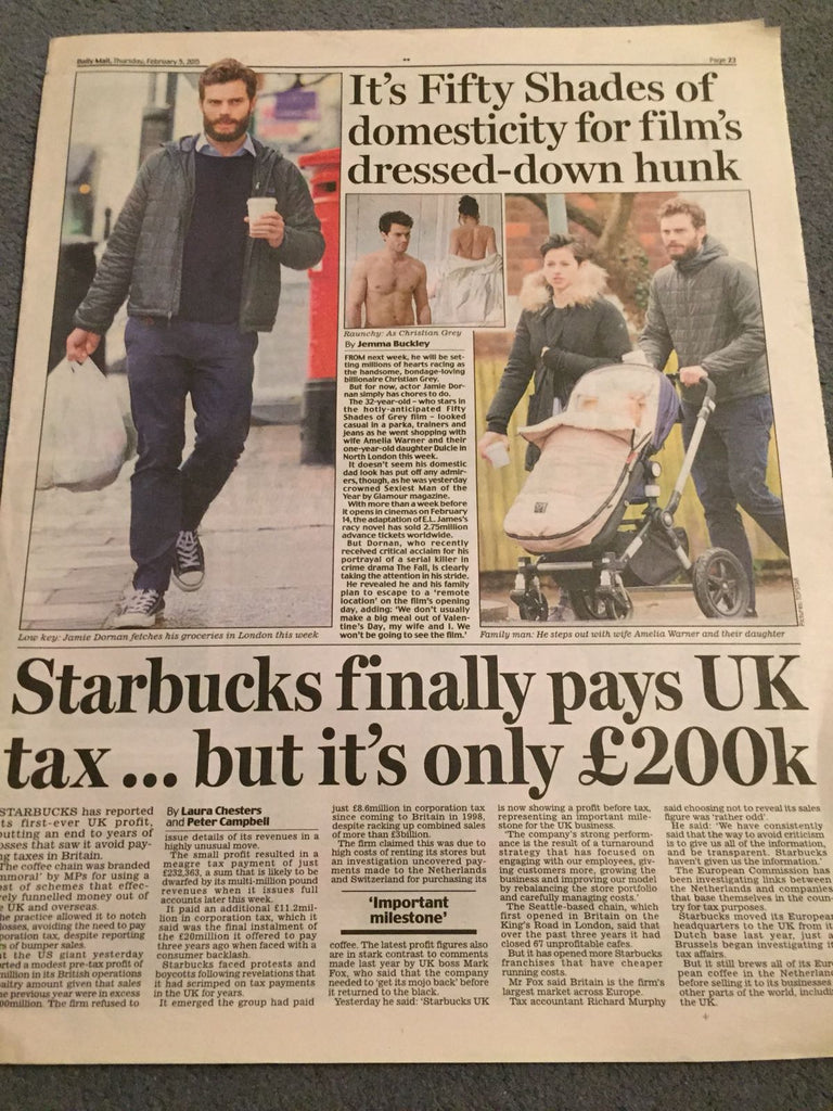 Jamie Dornan Amelia Warner Daily Mail February 2015