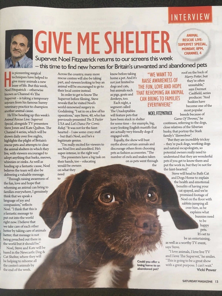 Saturday Magazine Aug 2017 Jodie Whittaker Dr Who Noel Fitzpatrick Jane Danson