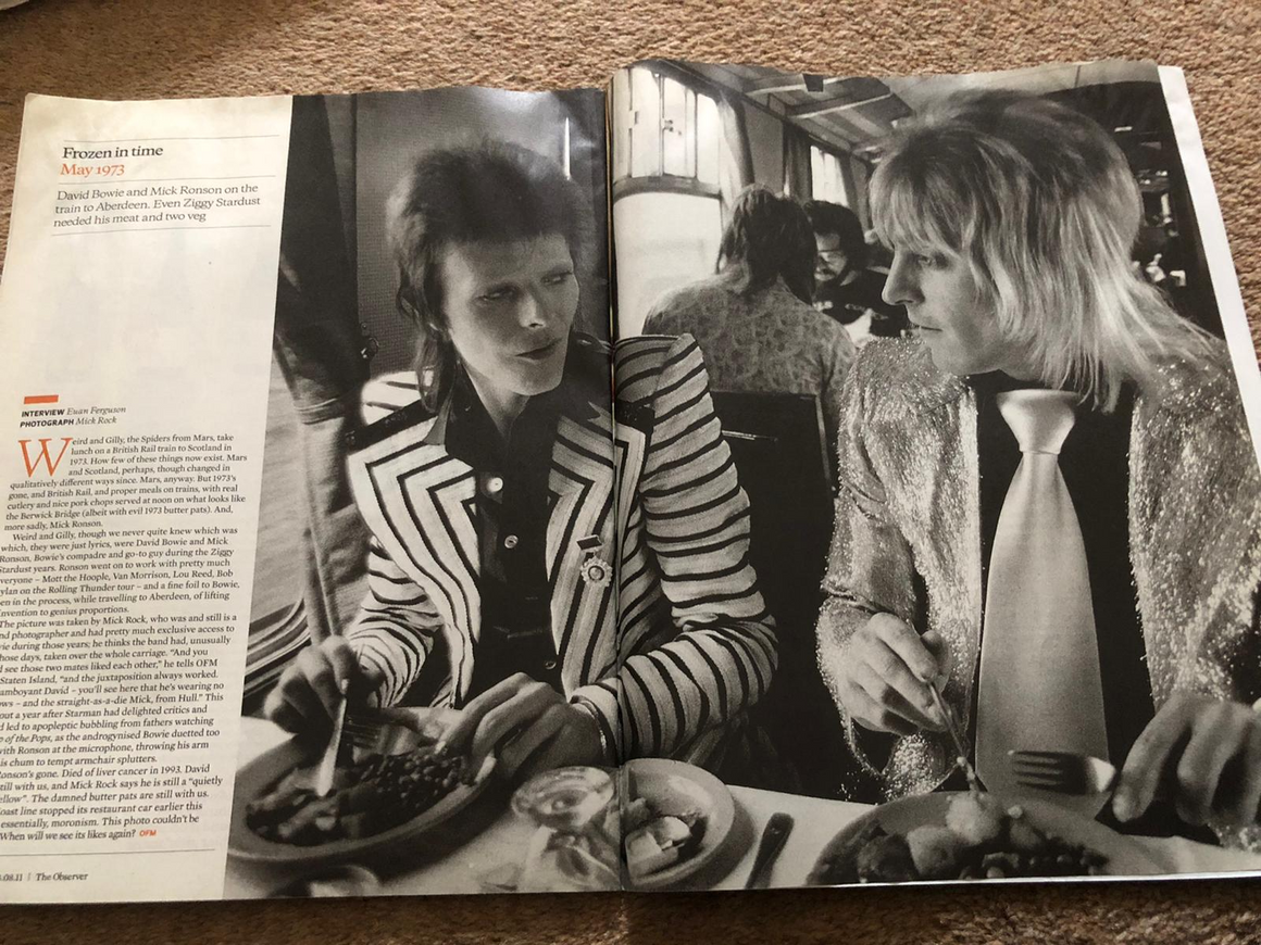 Observer Food Monthly Magazine August 2011 David Bowie