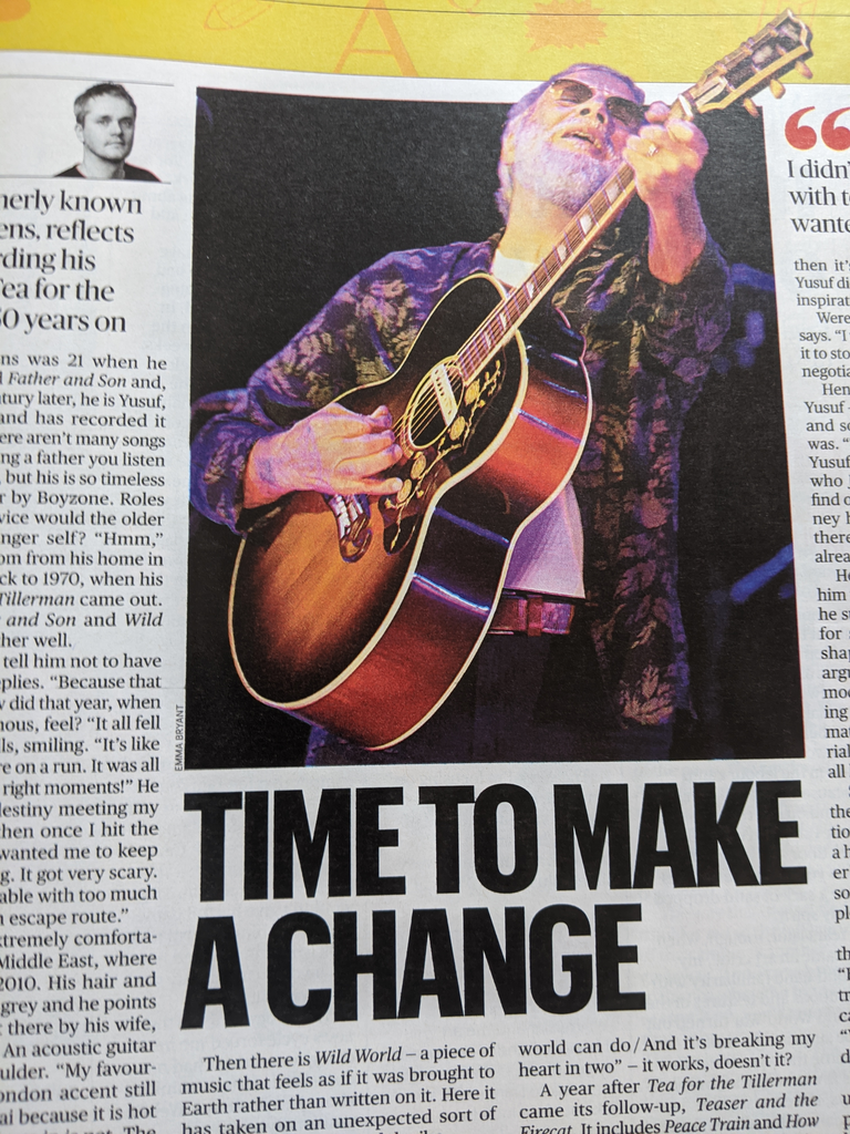 UK Culture Magazine June 2020: SIMON PEGG Bob Dylan YUSUF ISLAM Cat Stevens