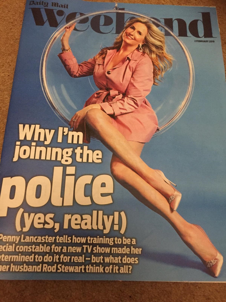 UK Weekend Magazine February 2019: PENNY LANCASTER on Rod Stewart - Julia Bradbury