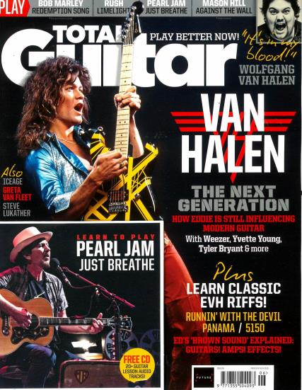 UK Total Guitar Magazine June 2021: EDDIE VAN HALEN COVER FEATURE Pearl Jam
