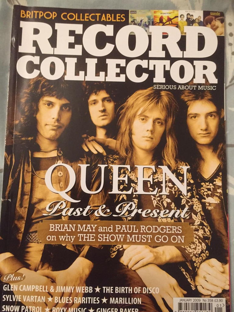 RECORD COLLECTOR MAGAZINE #358 JANUARY 2009: Queen (Freddie Mercury)