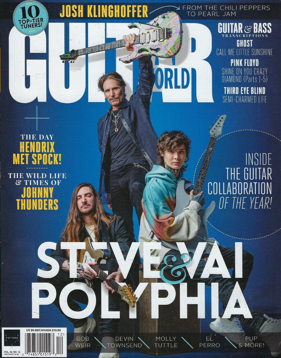 Guitar World Magazine # 12 Steve Vai & Polyphia December 2022
