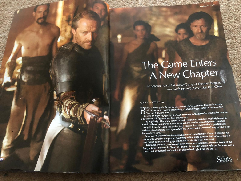Scots Magazine May 2015 Game of Thrones Special Iain Glen