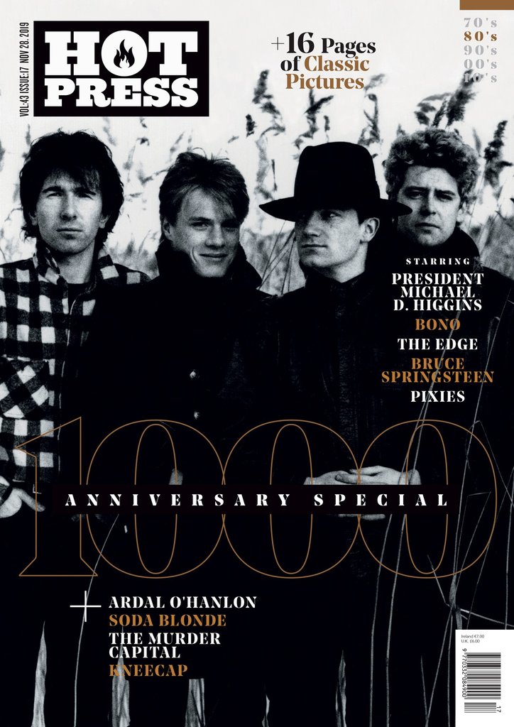 HOT PRESS 43-17: THE 1000TH ISSUE SPECIAL - U2 Cover