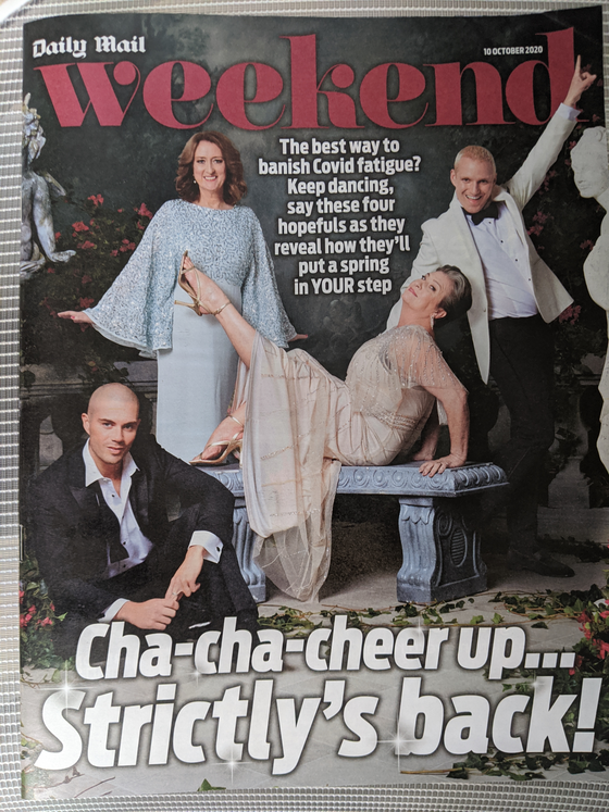 UK MAIL WEEKEND Magazine 10/2020: MAX GEORGE The Wanted KIM WILDE Rupert Graves