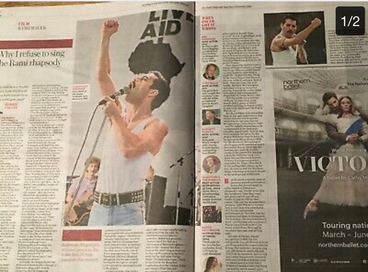 UK Telegraph Review February 2019: RAMI MALEK Lou Doillon DIANA ATHILL