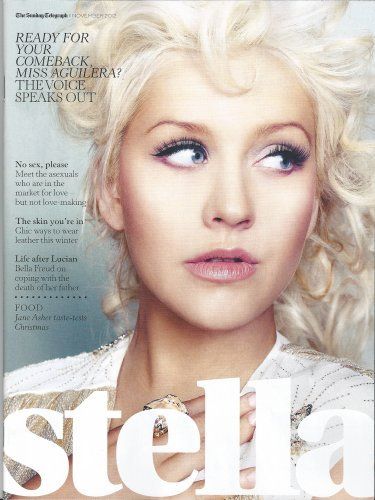 UK STELLA MAGAZINE NOVEMBER 2012: CHRISTINA AGUILERA COVER EXCLUSIVE