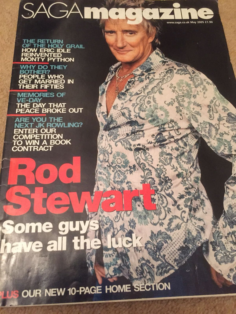 UK SAGA Magazine May 2005: ROD STEWART COVER INTERVIEW