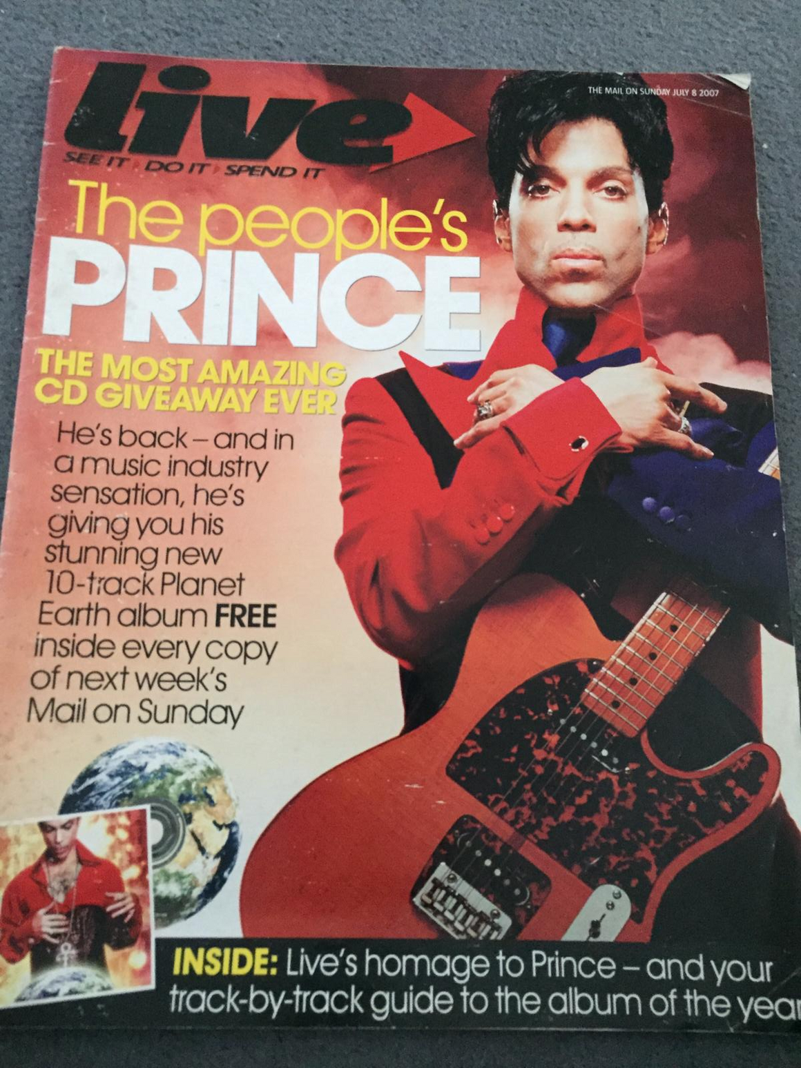 UK Live Magazine July 8 2007: Prince Rogers Nelson