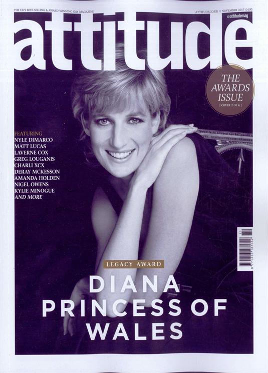 Attitude Magazine Princess Diana cover.