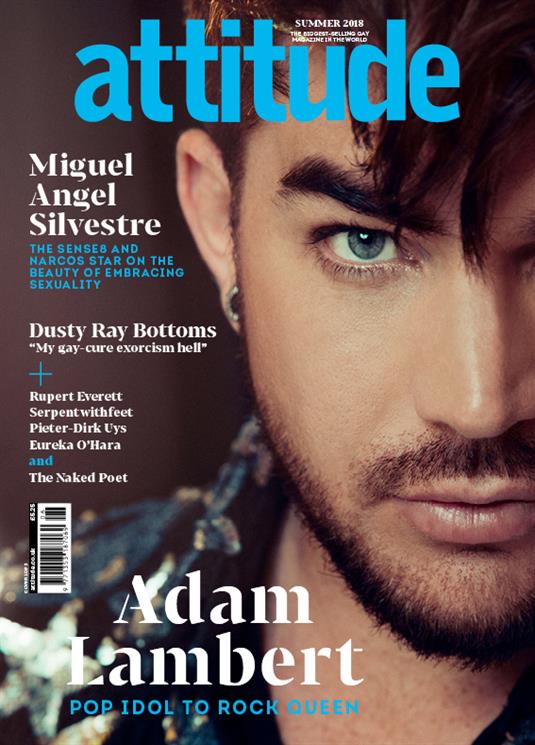 ATTITUDE MAGAZINE Issue # 297 2018 Adam Lambert Miguel Angel Silvestre