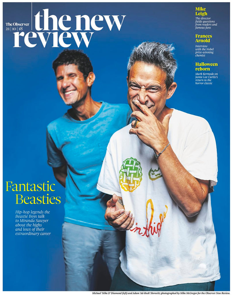 UK OBSERVER Review Oct 2018: BEASTIE BOYS Adam Yauch Mike Leigh DAVID TENNANT