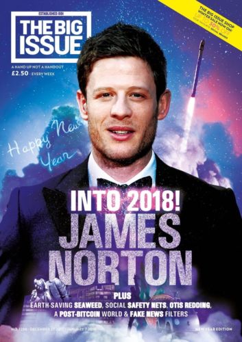 UK Big Issue Magazine December 2017 James Norton Cover And Interview