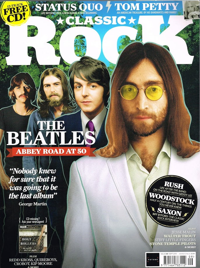 CLASSIC ROCK magazine Sept 2019 #266 The Beatles Abbey Road 50th anniversary + Free CD - Paul McCartney