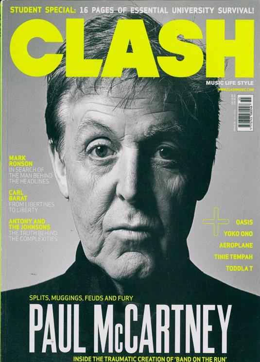 UK Clash Magazine Issue 55 Sir Paul McCartney The Beatles UK Cover Interview