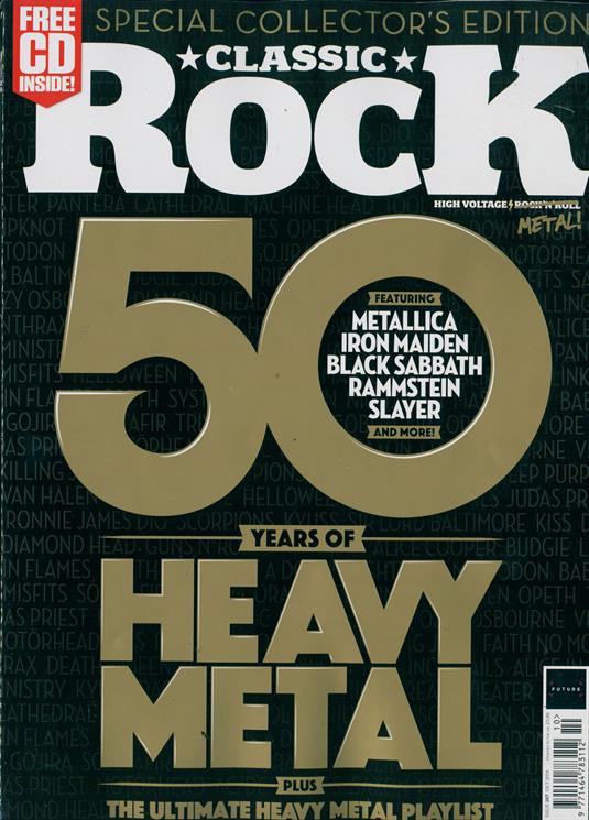 CLASSIC ROCK magazine #267 50 Years of Heavy Metal: Iron Maiden Rammstein Slayer
