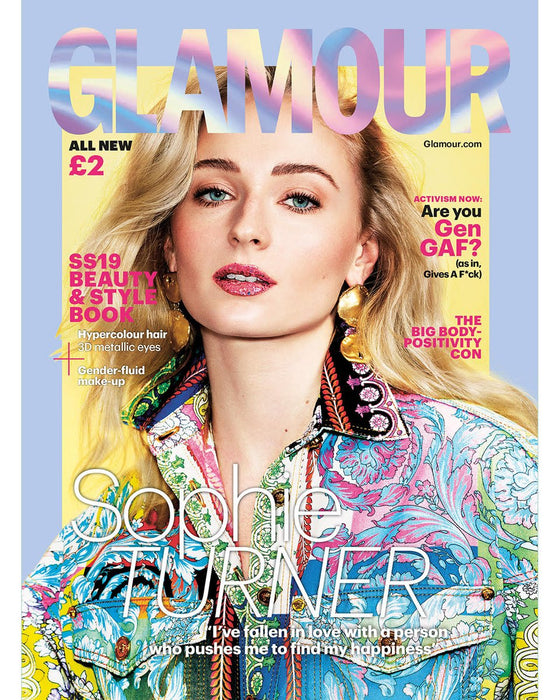 UK Glamour Magazine S/S 2019: SOPHIE TURNER Game of Thrones Cover #1