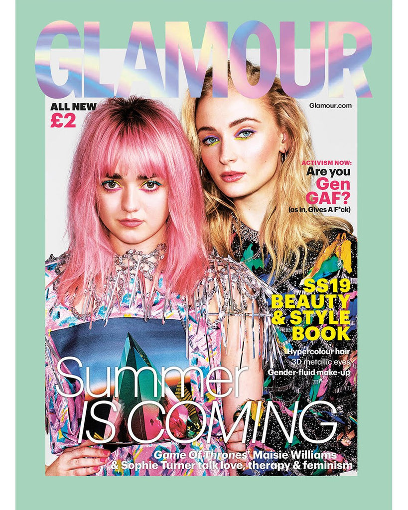 UK Glamour Magazine S/S 2019: MAISIE WILLIAMS & SOPHIE TURNER Cover #3