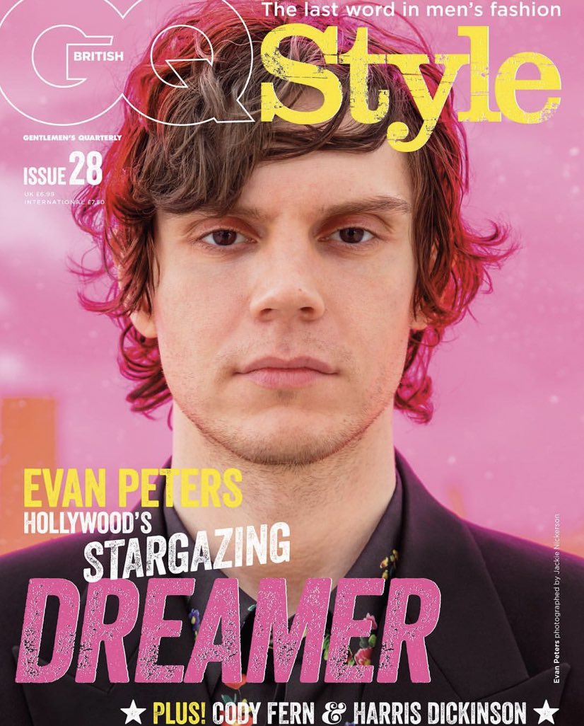 BRITISH UK GQ STYLE Magazine S/S 2019: Evan Peters Cody Fern Harris Dickinson