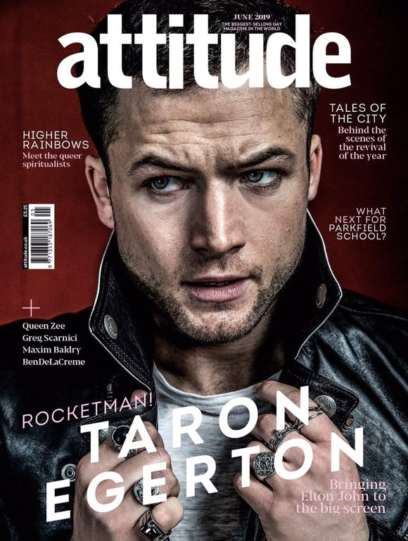 UK ATTITUDE magazine June 2019: TARON EGERTON (ROCKETMAN) COVER AND FEATURE #2