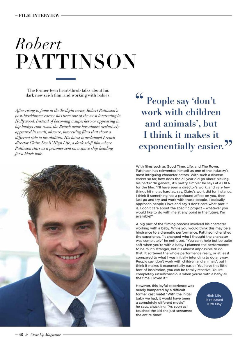 London Close UP Magazine May 2019 - Robert Pattinson